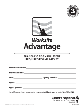 Franchise Re-Enrollment Form