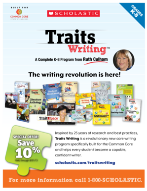 Traits Writing Order Form