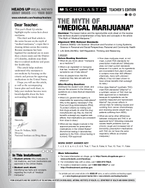 Medical Marijuana Lesson Plan
