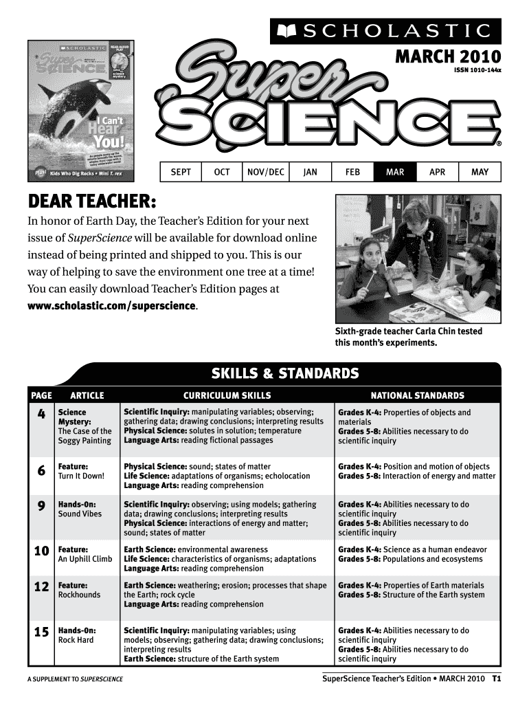 SuperScience Teacher s Edition Preview on Page 1