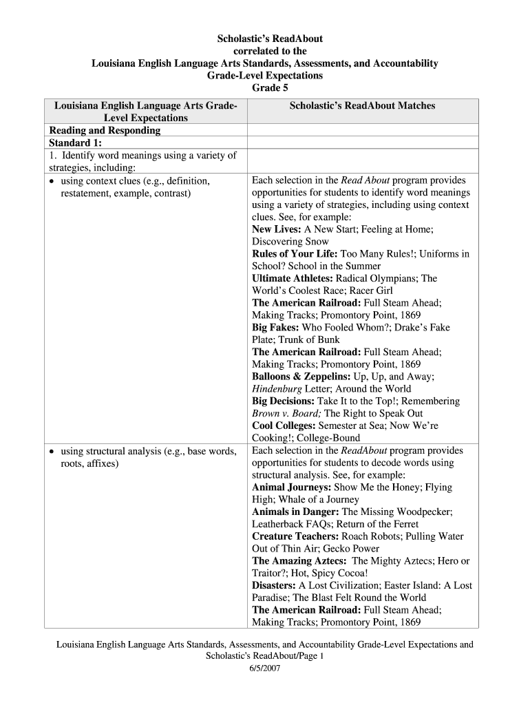 NC PRESCHOOL STANDARDS Preview on Page 1
