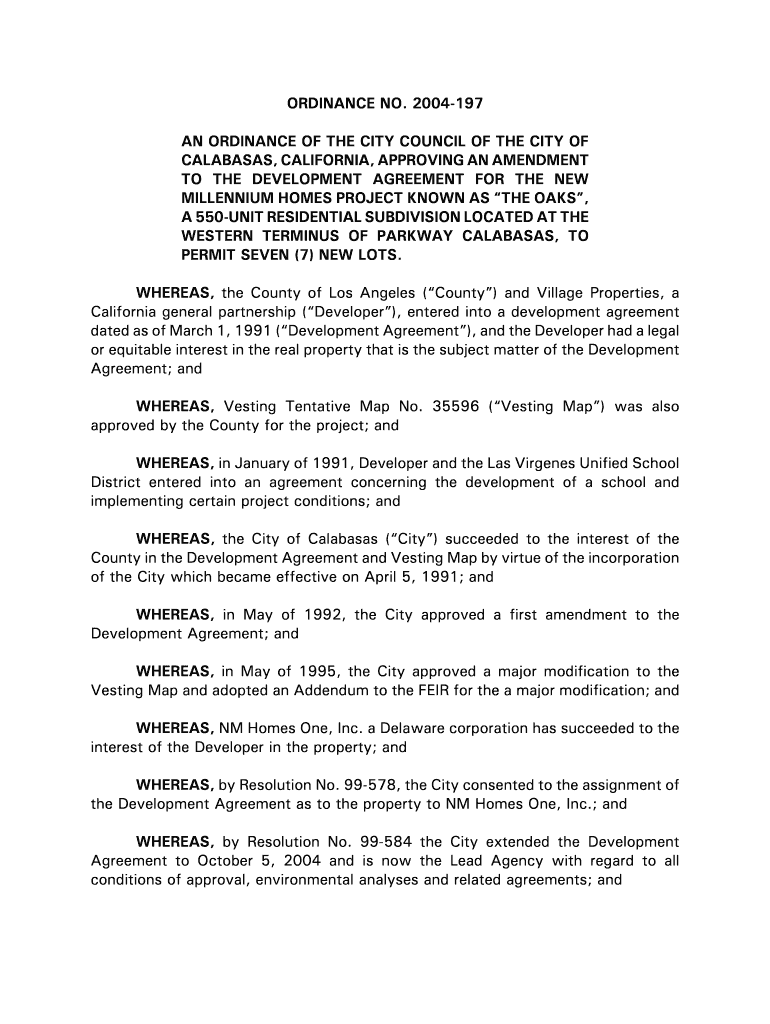 CTemp filesccO2004-197wpd - City of Calabasas Preview on Page 1