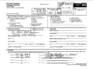 California Campaign Statement Form 460