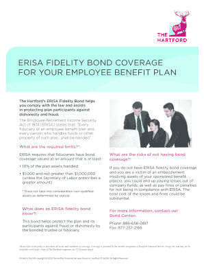 ERISA Fidelity Bond Coverage Application
