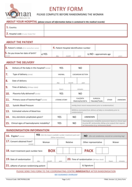 Medical Delivery Entry Form