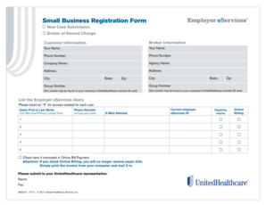 Small Business Registration Form