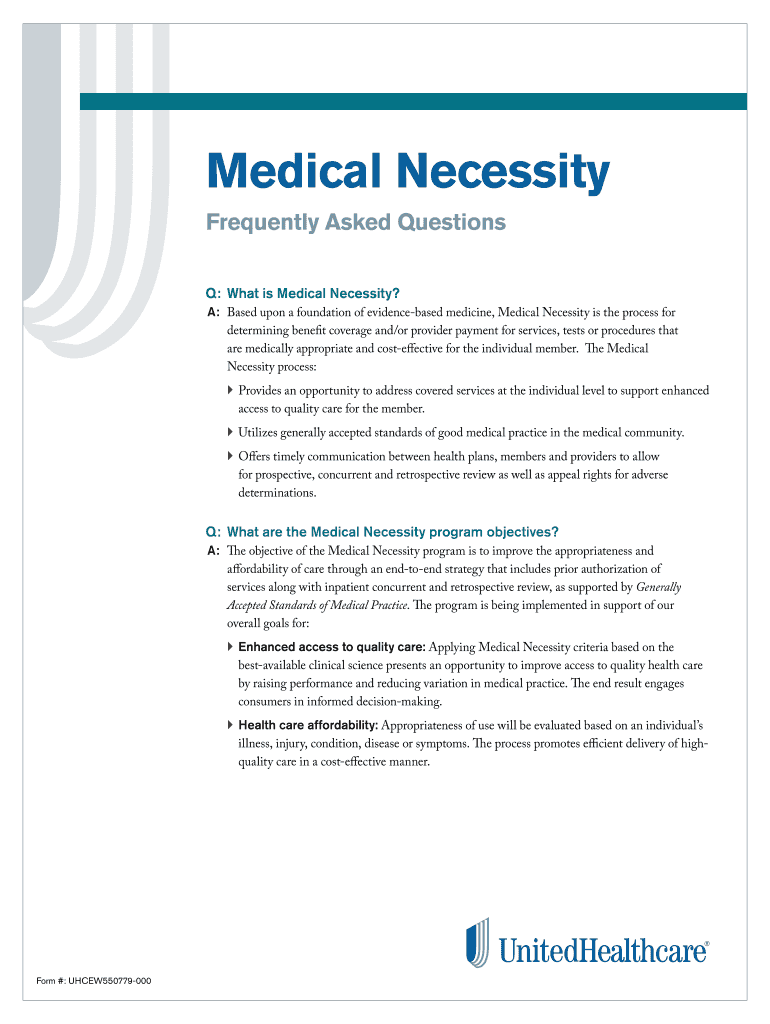 Fillable Online QWhat is Medical Necessity Fax Email Print pdfFiller
