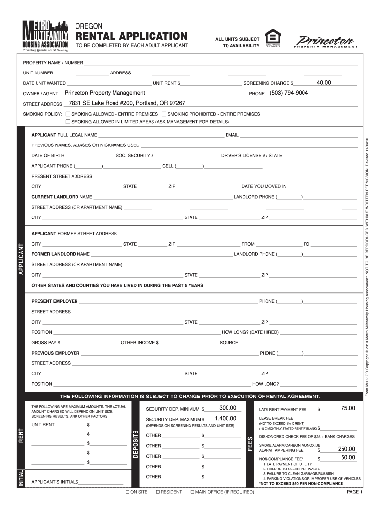 princeton property management rental criteria Preview on Page 1