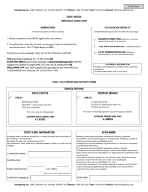 Immigroup FOSS Application Form