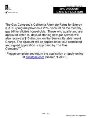 CARE Program Application