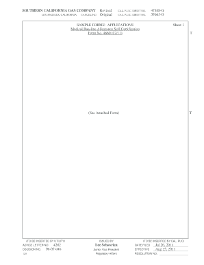 Fillable Online Sample Form Med BL Self-Cert, Medical Baseline ...