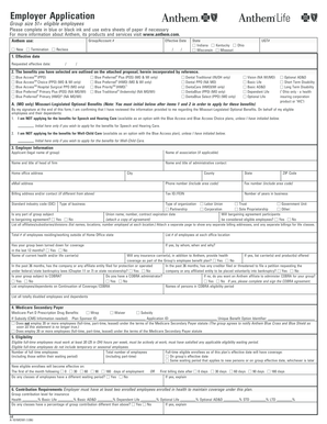 Anthem Employer Application