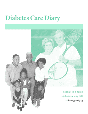 Diabetes Care Diary