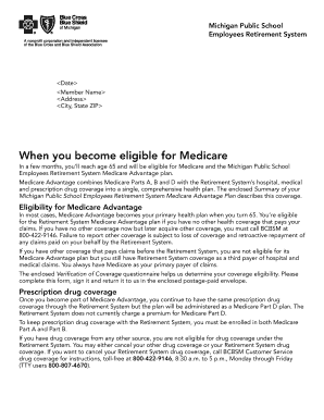 Michigan Public School Employees Retirement System Medicare Advantage Enrollment Form