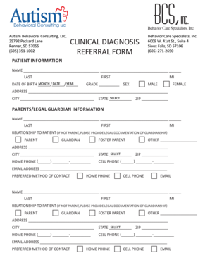 Behavioral Health Referral Form