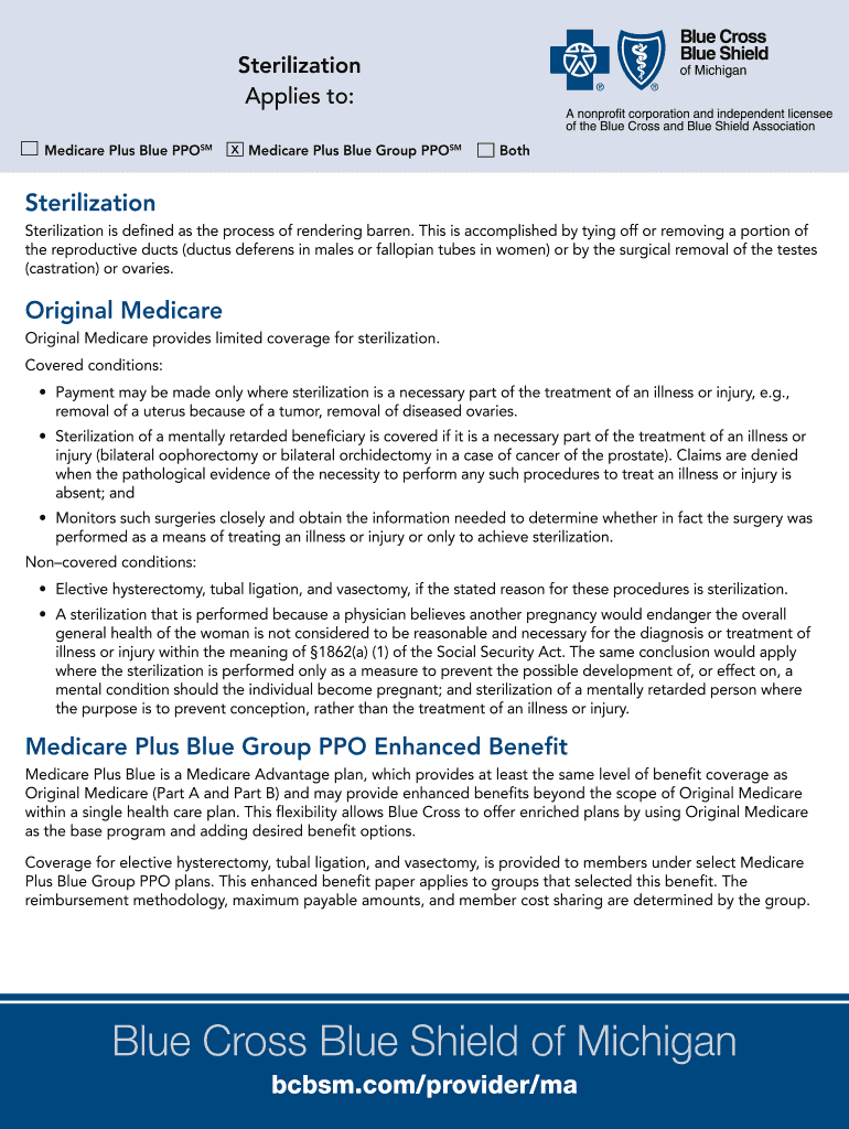 Sterilization is defined as the process of rendering barren Preview on Page 1