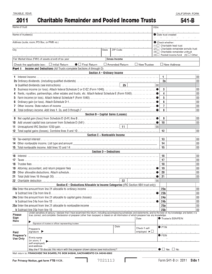 California Form 541-B 2011