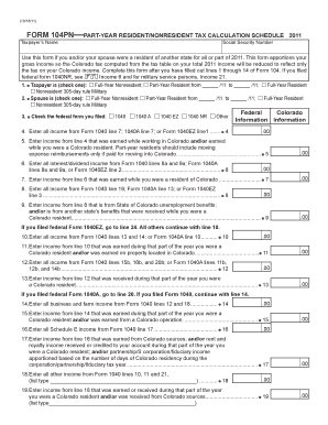 Colorado Form 104PN