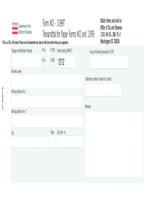 W2 1099T Tax Form