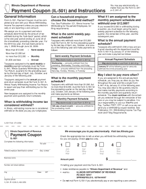 Illinois Department of Revenue Form IL-501