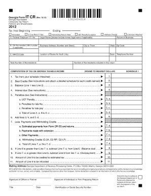 Georgia Nonresident Composite Tax Return