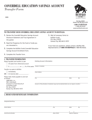 Coverdell Education Savings Account Transfer Form