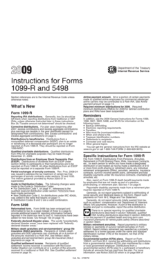 Instructions for Forms 1099-R and 5498