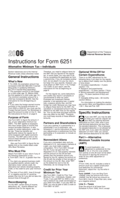 Instructions for Form 6251