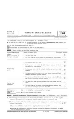 Schedule R Form 1040