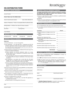 IRA Distribution Form