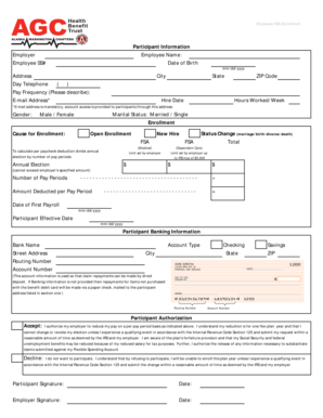 Employee FSA Enrollment Form