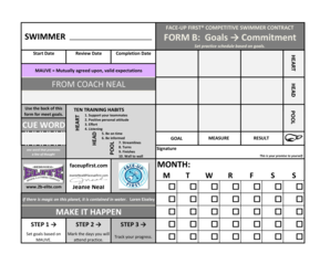 Swimmer Contract Form