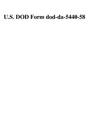 DA Form 5440-58 Clinical Privileges Substance Abuse