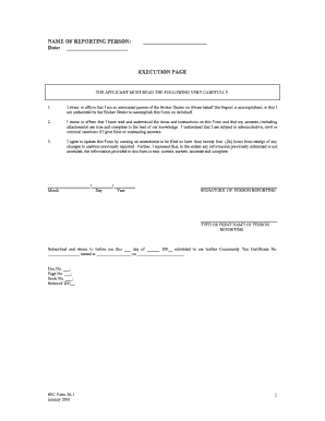 SEC Form 30-1 Reporting