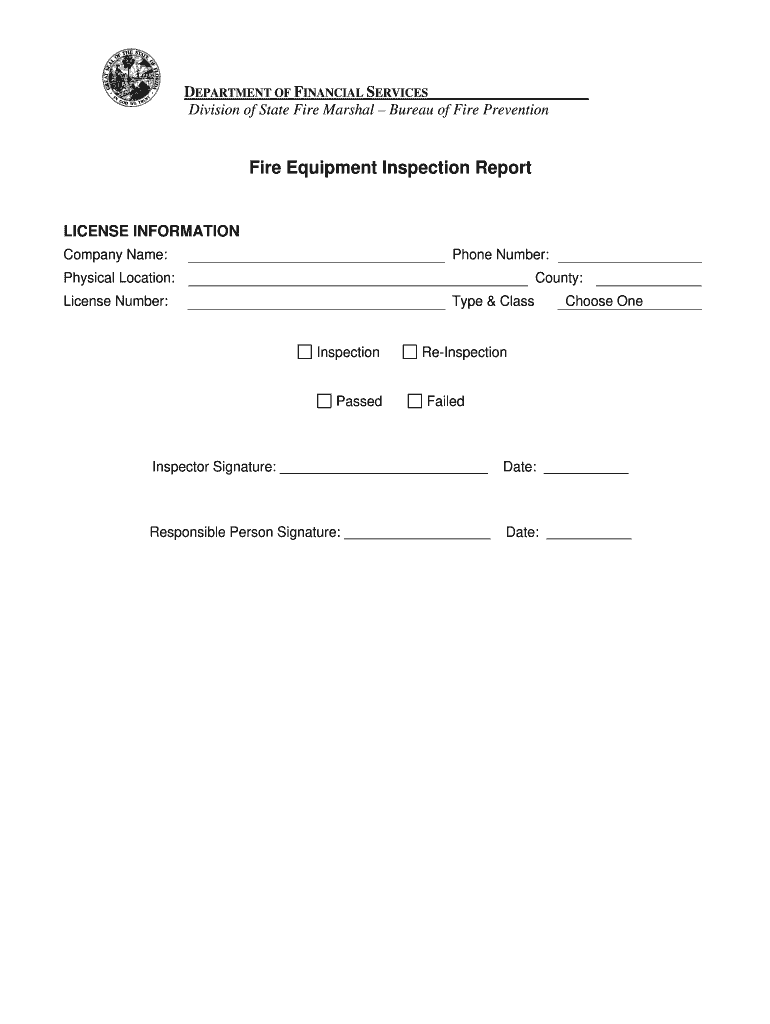 florida dfs k31970 fire inspection Preview on Page 1