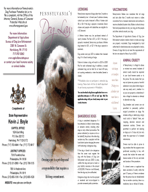 Pennsylvania Dog License Application