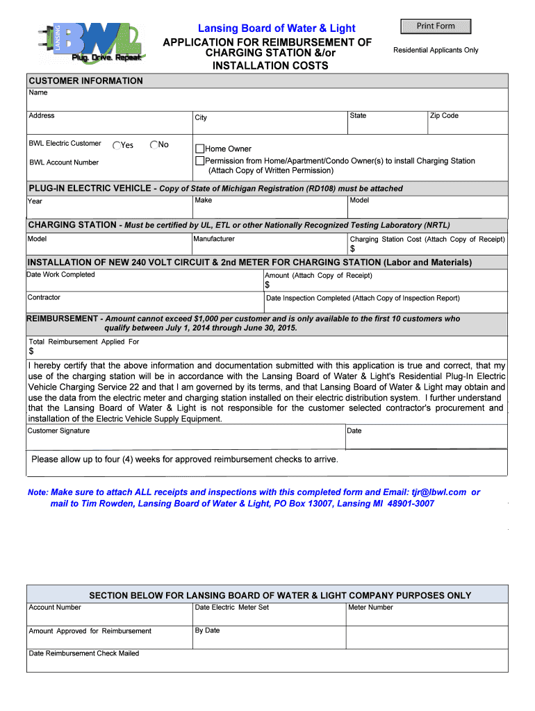 Fillable Online Download PEV Reimbursement Application Lansing Board Of Fax Email Print Fillable Online Download PEV Reimbursement Application Lansing Board Of Fax Email Print