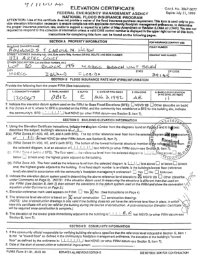 Elevation Certificate