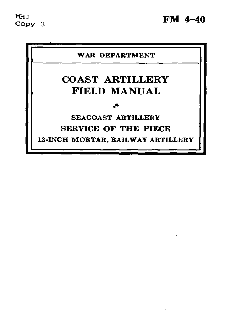 FM 4-40 Preview on Page 1