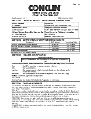 conklin atf xtra form