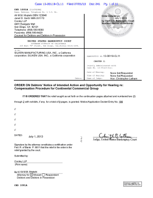 Case 13-00119-CL11 Filed 07/01/13 Doc 241 Pg. 1 of 11