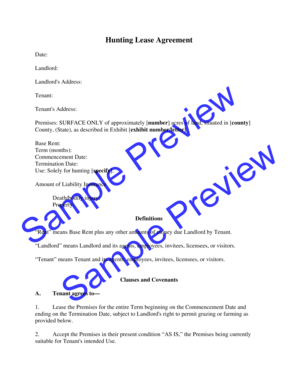 Hunting Lease Agreement - DigitalWorkTools.com