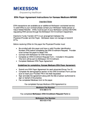 Kansas Medicare ERA Payer Agreement