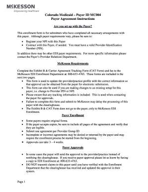 Colorado Medicaid Payer Agreement