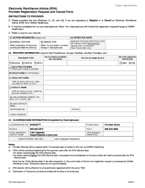Cigna Electronic Remittance Advice Agreement