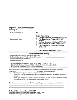 Guardianship papers - order s blocked account new york guardian form