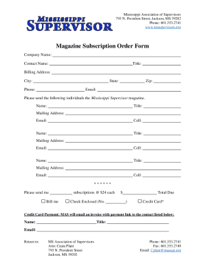 Order form template word - remineisce magazine pdf