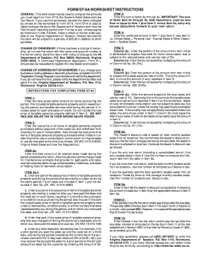 Work sheet example - st 9a worksheet