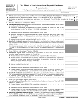 Schedule C (Form 5713)