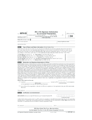 IRS Form 8879-EO
